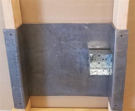 lead lined electrical boxes|lead backing for electrical boxes.